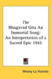 The Bhagavad Gita An Immortal Song