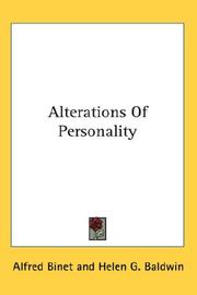 Alterations of personality