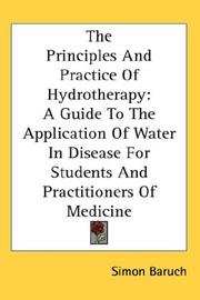 The principles and practice of hydrotherapy