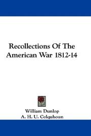 Recollections Of The American War 1812-14