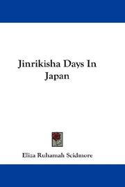 Jinrikisha days in Japan