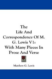 The Life And Correspondence Of M. G. Lewis V1