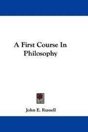 A First Course In Philosophy