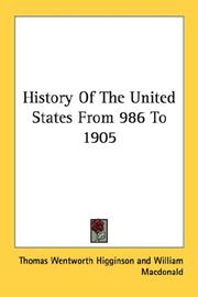 History of the United States from 986 to 1905