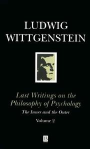 Last Writings of the Philosophy of Psychology