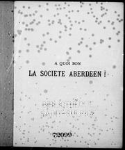 À quoi bon la Société Aberdeen