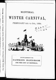 Montreal winter carnival, February 4th to 9th, 1884