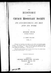 The history of the Church Missionary Society