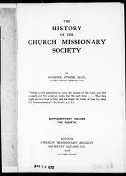 The history of the Church Missionary Society