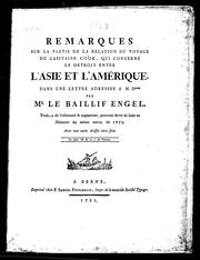 Remarques sur la partie de la relation du voyage du capitaine Cook qui concerne le détroit entre l'Asie et l'Amérique