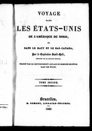 Voyage dans les États-Unis de l'Amérique du Nord et dans le Haut et Bas-Canada