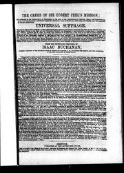 The crisis of Sir Robert Peel's mission