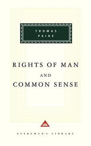 Rights of man ; and, Common sense