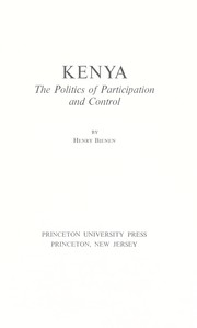 Kenya: the politics of participation and control