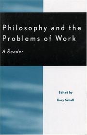 Philosophy and the Problems of Work: A Reader