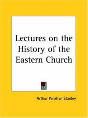 Lectures on the history of the Eastern church