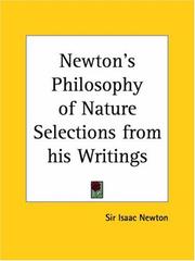 Newton's Philosophy of Nature Selections from his Writings