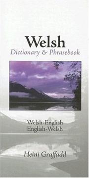 Welsh-English/English-Welsh dictionary & phrasebook