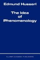 The idea of phenomenology