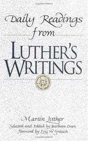 Daily readings from Luther's writings