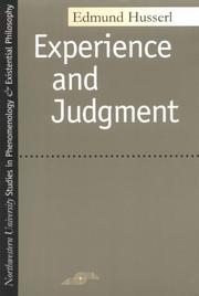 Experience and Judgment (SPEP)