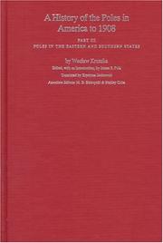 A History of the Poles in America to 1908