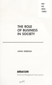 The role of business in society