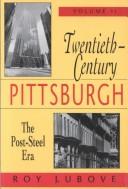 Twentieth-Century Pittsburgh: Government, Business And Environmental Change PDF Download