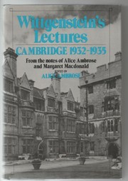 Lectures, Cambridge, 1932-1935