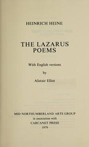 The Lazarus poems