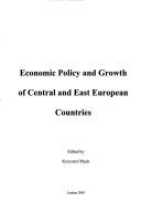 Economic Policy and Growth of Central and East European Countries (SSEES Occasional Papers)