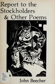 Report to the stockholders & other poems, 1932-1962