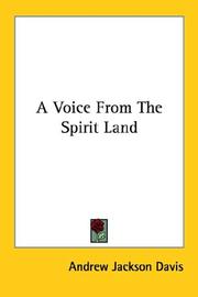 A Voice From The Spirit Land