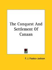 The Conquest and Settlement of Canaan