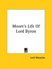 Moore's Life of Lord Byron