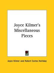 Joyce Kilmer's Miscellaneous Pieces