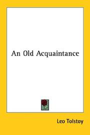 An Old Acquaintance