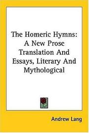 The Homeric Hymns