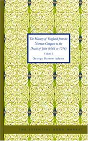 The History of England from the Norman Conquest to the Death of John (1066-1216), Volume 2