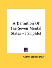 A Definition Of The Seven Mental States - Pamphlet