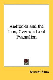 Plays (Androcles and the Lion / Overruled / Pygmalion)