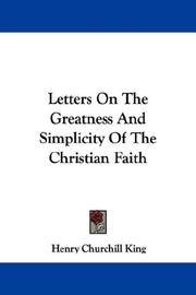 Letters on the greatness and simplicity of the Christian faith