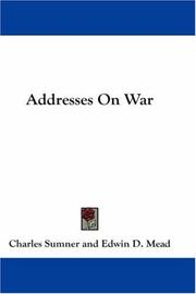 Addresses on war