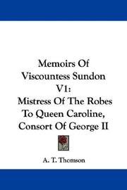 Memoirs of Viscountess Sundon