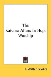 The Katcina Altars In Hopi Worship