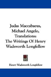 Judas Maccabaeus, Michael Angelo, Translations