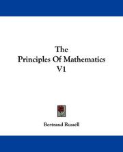 The Principles Of Mathematics V1