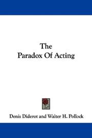 The paradox of acting