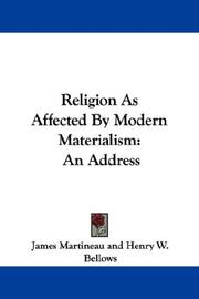 Religion as affected by modern materialism