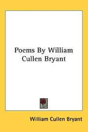 Poems by William Cullen Bryant